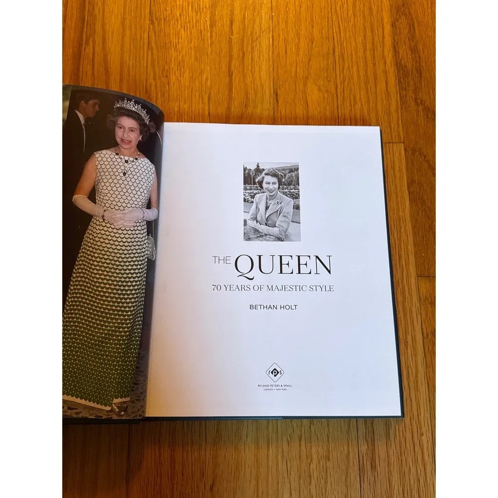The Queen 70 Years of Majestic Style Bethan Holt Hardcover Fashion History Book